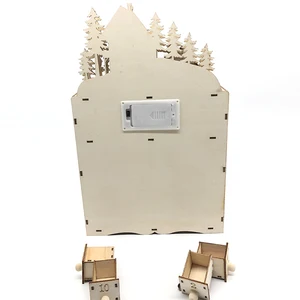 Wooden ornament of the Advent of Natal, Vila da Rena, decoration of the holiday conducted, Gift of the artisan, DIY gift for friends 12 Main Sales Wood Calendar - №10