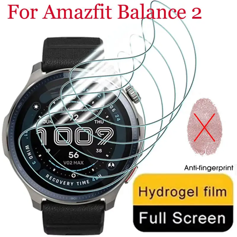 Hydrogel Film Für Huami Amazfit Balance 2 Smart Uhr Screen Protector Weiche Film Für Amazfit Balance 2 Uhr Filme zubehör