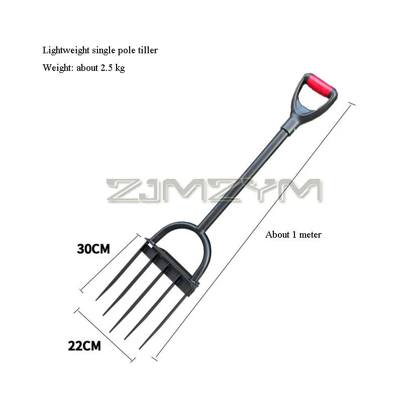 Garden Soil Turners Ground Plowing Fork Steel Fork Manual Soil Plowing Shovel  Flowers Vegetables Soil Turners For Household Use