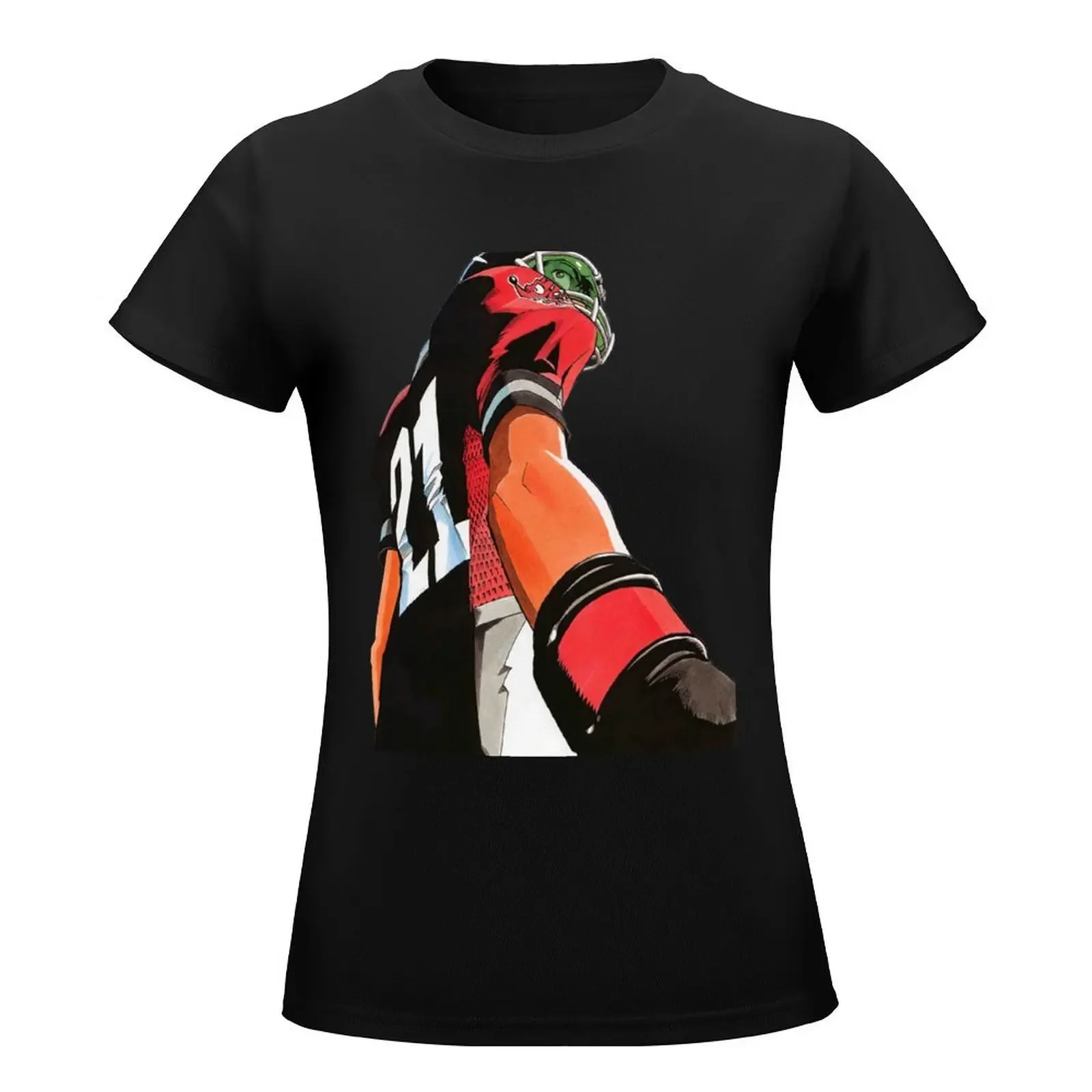 Eyeshield-Kobayakawa Sena Anime roupas para mulheres, roupas estéticas, camiseta extragrande, 21