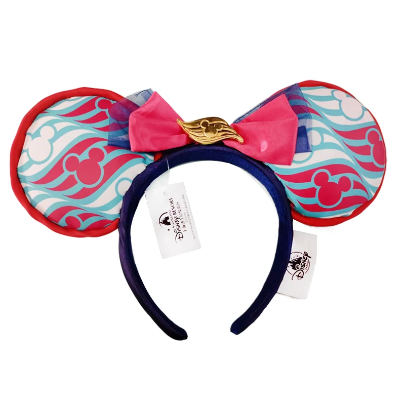 Diadema con orejas de Mickey Mouse de Disney para adultos y niños, diadema de felpa para disfraz, diadema para fiesta de vacaciones y Cosplay, regalo