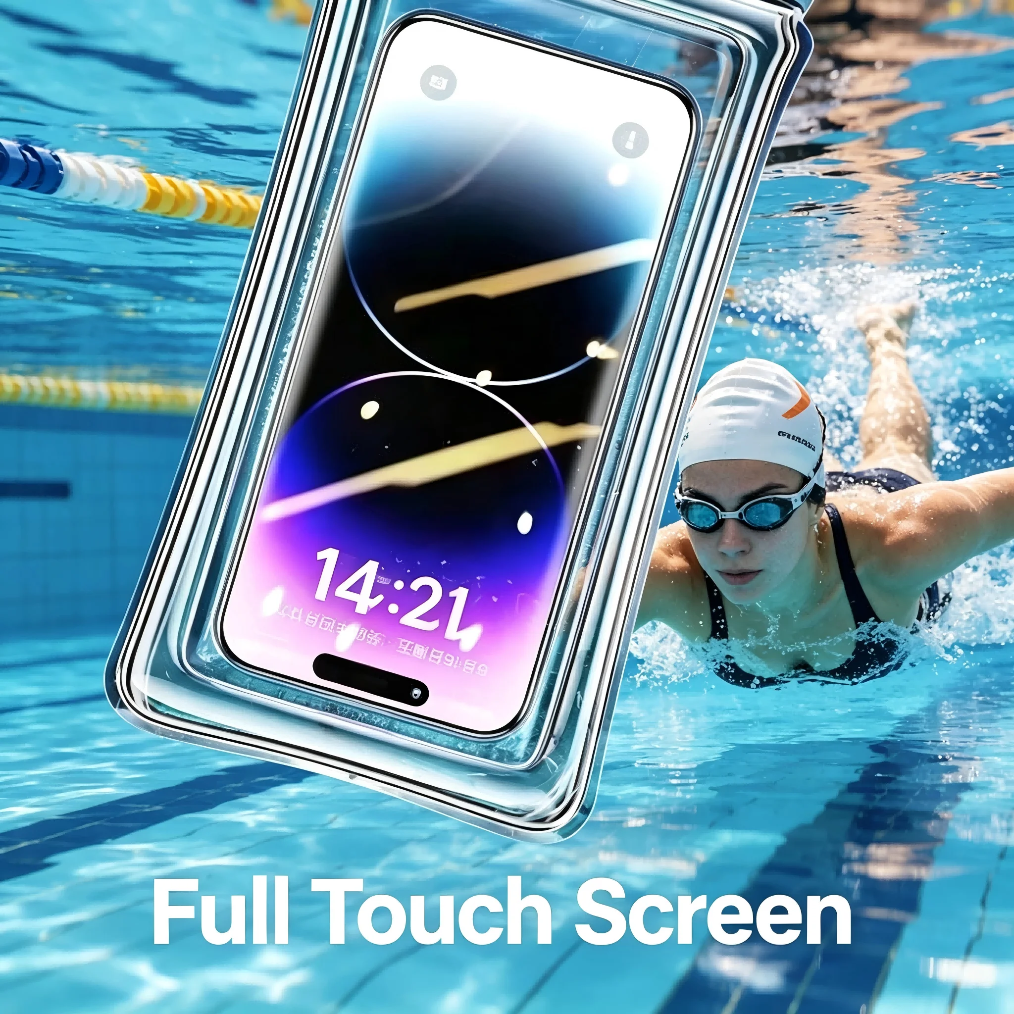 Universal 1Pcs Waterproof Cell Phone Pouch Self Sealing Underwater Phone Protector With Lanyard For Boating Fishing Water Sports Outdoors Vacation Accessory Compatible Most Smartphones Gift - view 2