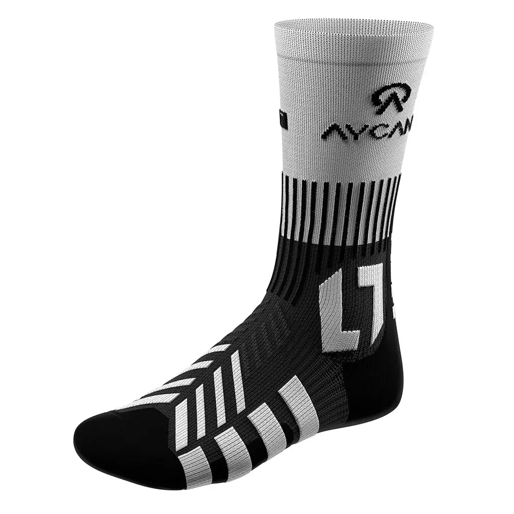 

Powerlight Mid Calf Hockey Skate Socks, Small Ice Hockey Socks, Lace Bite Protection, Moisture Wicking, Quick Drying