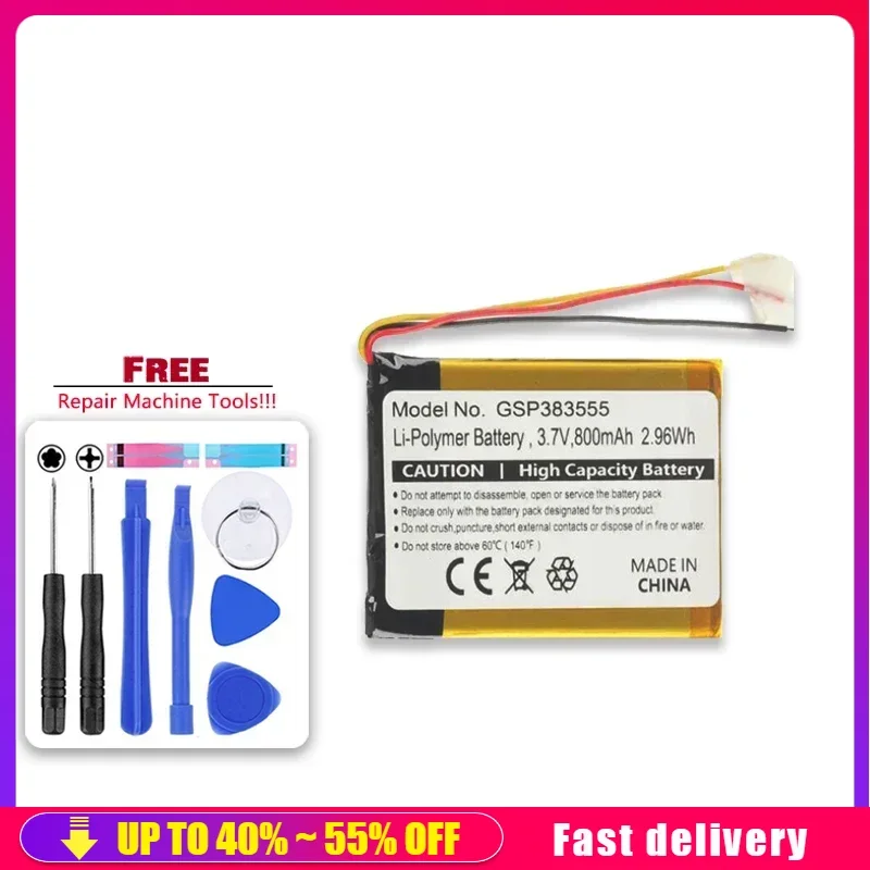 Bateria 800mAh High Quality Replacement Battery GSP383555 For JBL Clip 2 AN Plus Clip2 CLIP2BLKAM CS056US P04405201