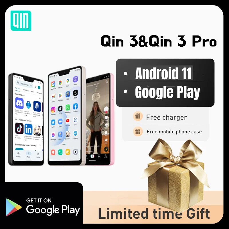 Google ชิป qin 3 Pro Android 12 MTK 3100 Ma จัดส่งฟรี