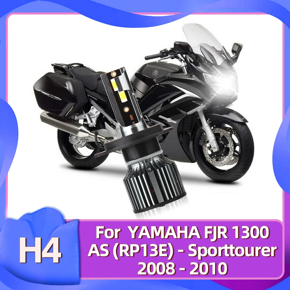 1PC H4 LED Headlamp Bulb Motorcycle Hi/Lo Beam For YAMAHA FJR 1300 AS (RP13E) - Sporttourer 2008 2009 2010 Replace Lamp 12V