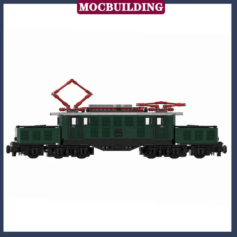 MOC City Transport Train Model Building Block Assembly Freight Train Railway Children Collection Series Toy Gifts