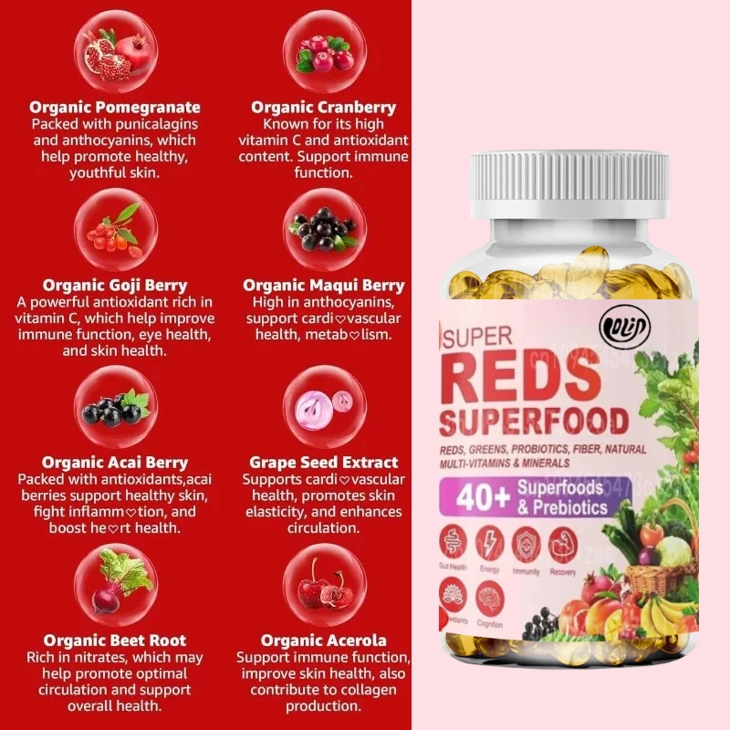 

Beetroot Gummies Contain Polyphenols, Prebiotics, Fiber, Probiotics - Energy, Antioxidants, Gut, Immune Health Support