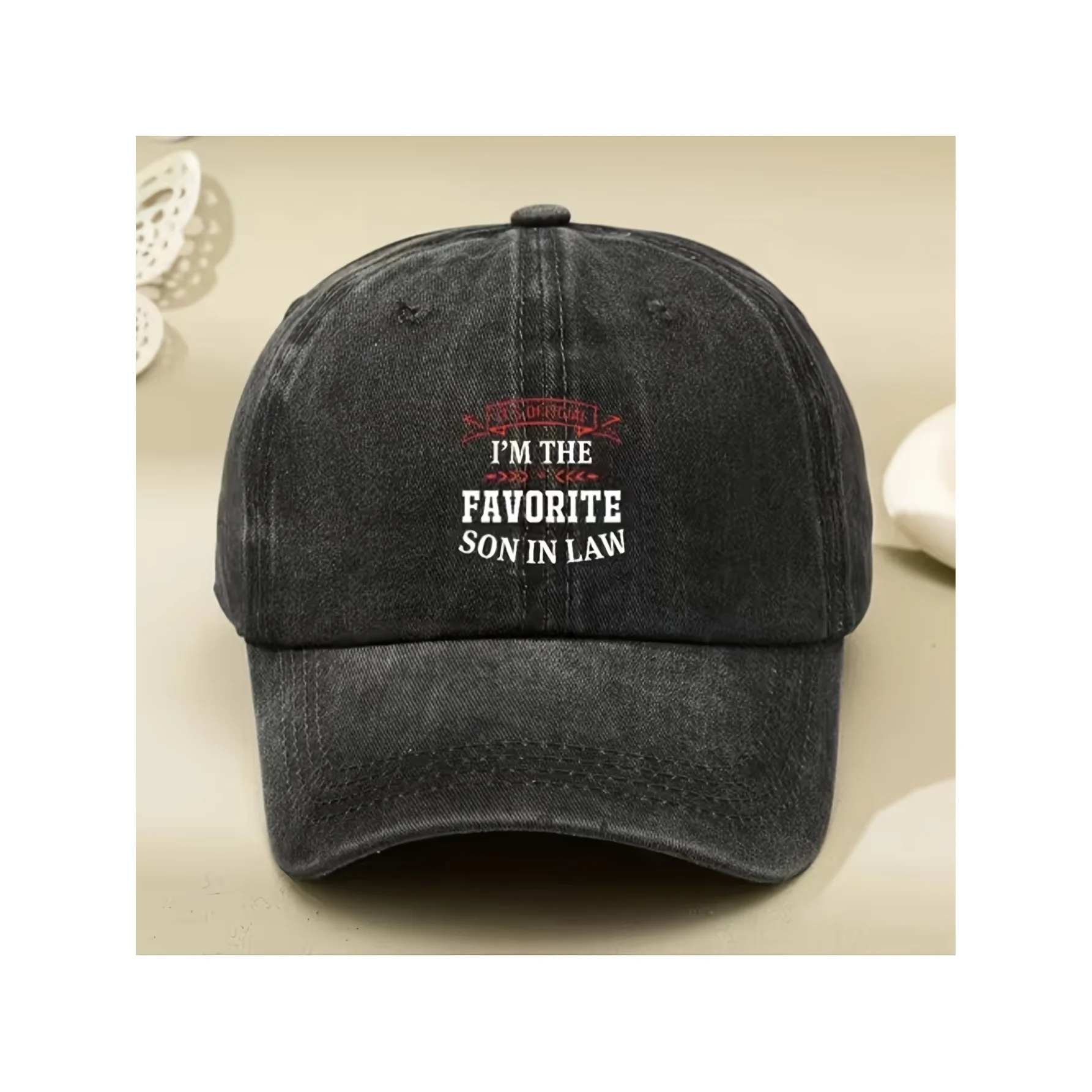 Washable Baseball Cap for Men and Women, Couple Style, Stain-Resistant, Wrinkle-Resistant, Retro Casual Trendy Style, with 