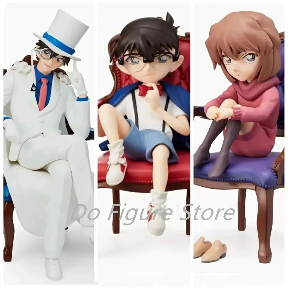 Anime Detective Conan Haibara Ai Anita Haile Sit on Chair Model Figure Toys