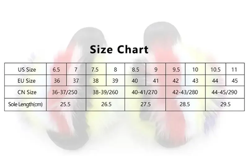 Damen Kunstfell-Slipper Flauschige Offene Pantoffeln für Drinnen und Draußen Lässige Flache Sandalen Luxuriöse Pelzige Slides für Damen – Detail 2