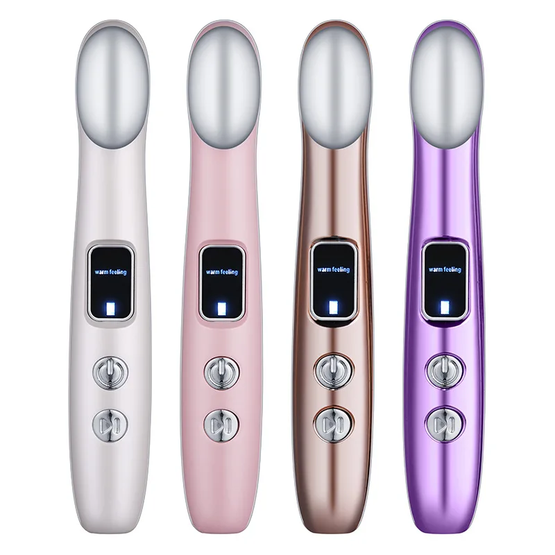 جهاز تجميل العين، جهاز مقدمة ضغط ساخن للعين، جهاز تدليك الوجه لتجديد شباب الضوء بالاهتزاز #5