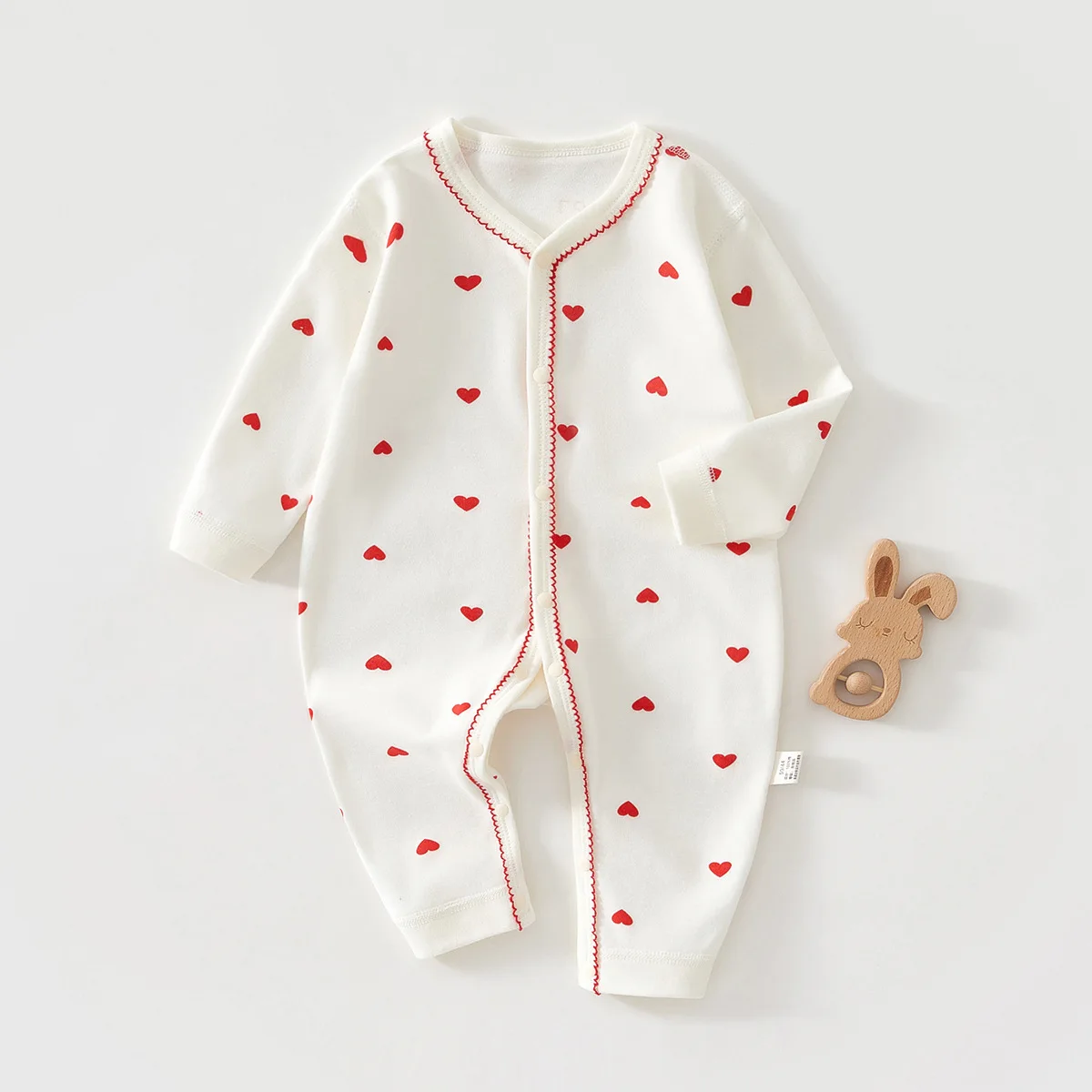 

Somenie Baby Onesie Spring and Autumn Cotton Pajamas Boys Girls Baby Jumpsuit Cute Printed Bodysuit Newborn Comfortable Onesie