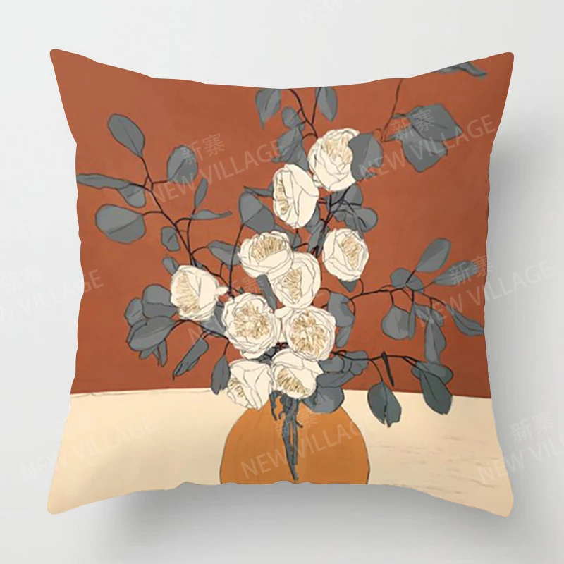 Nordic fall home decor autumn  throw pillow cover sofa Cushion cover  modern 45x45cm 45*45 50x50 60x60cm 40*40cm 35x35 morandi