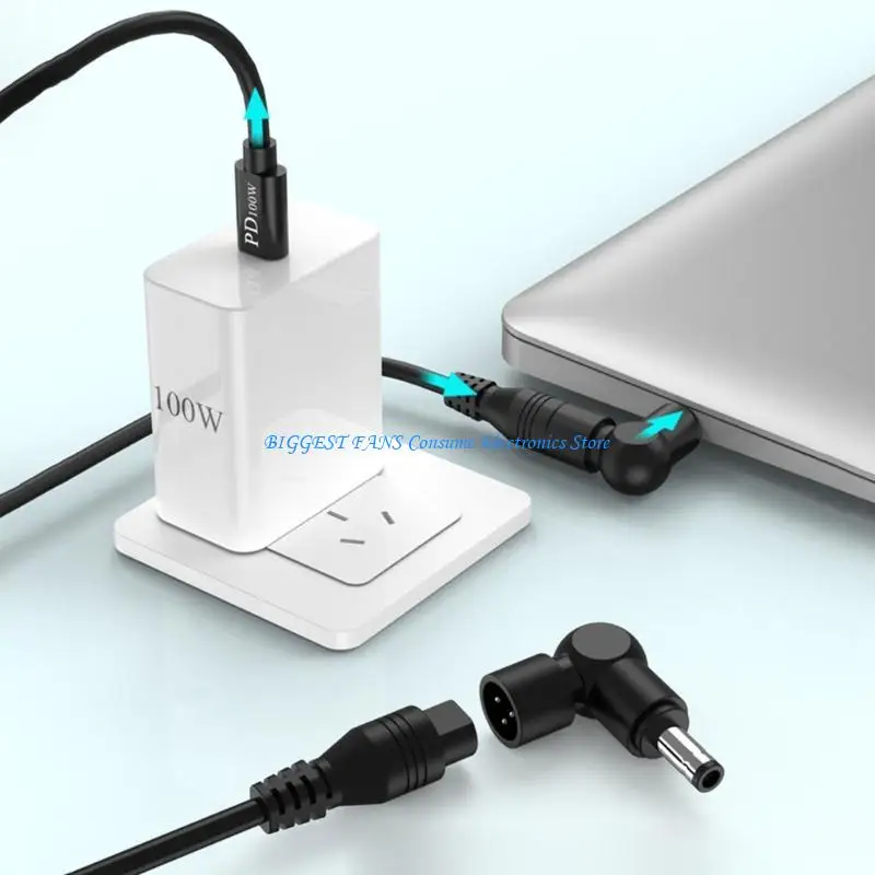 

Powerful 100W USB C Charging Cord For Notebooks Featuring 4 Connectors Efficient
