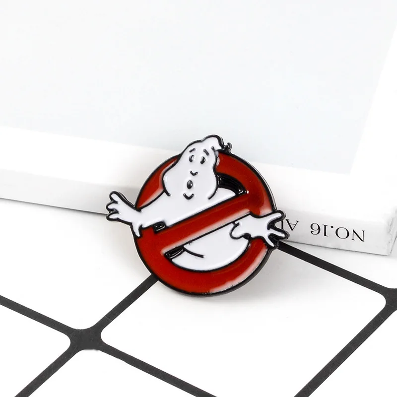 Creative Movies Ghost Enamel Pins Funny Cartoon Broches Alloy Clothing Backage Lapel Badge Jewelry Accessories Gifts for Friend