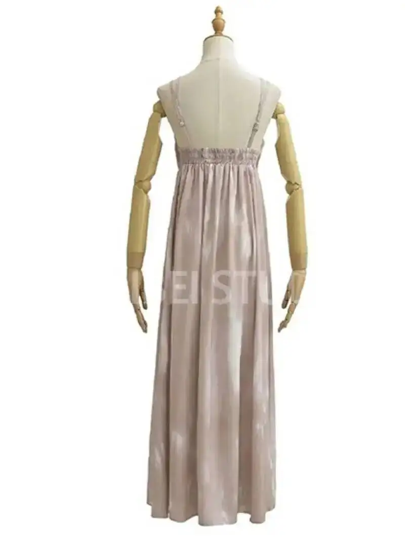 Summer New French Suspender Dress Elegant Gentle Temperament For Women Long Dresses Slim Fashion Sexy Women Tops Robe VN3H