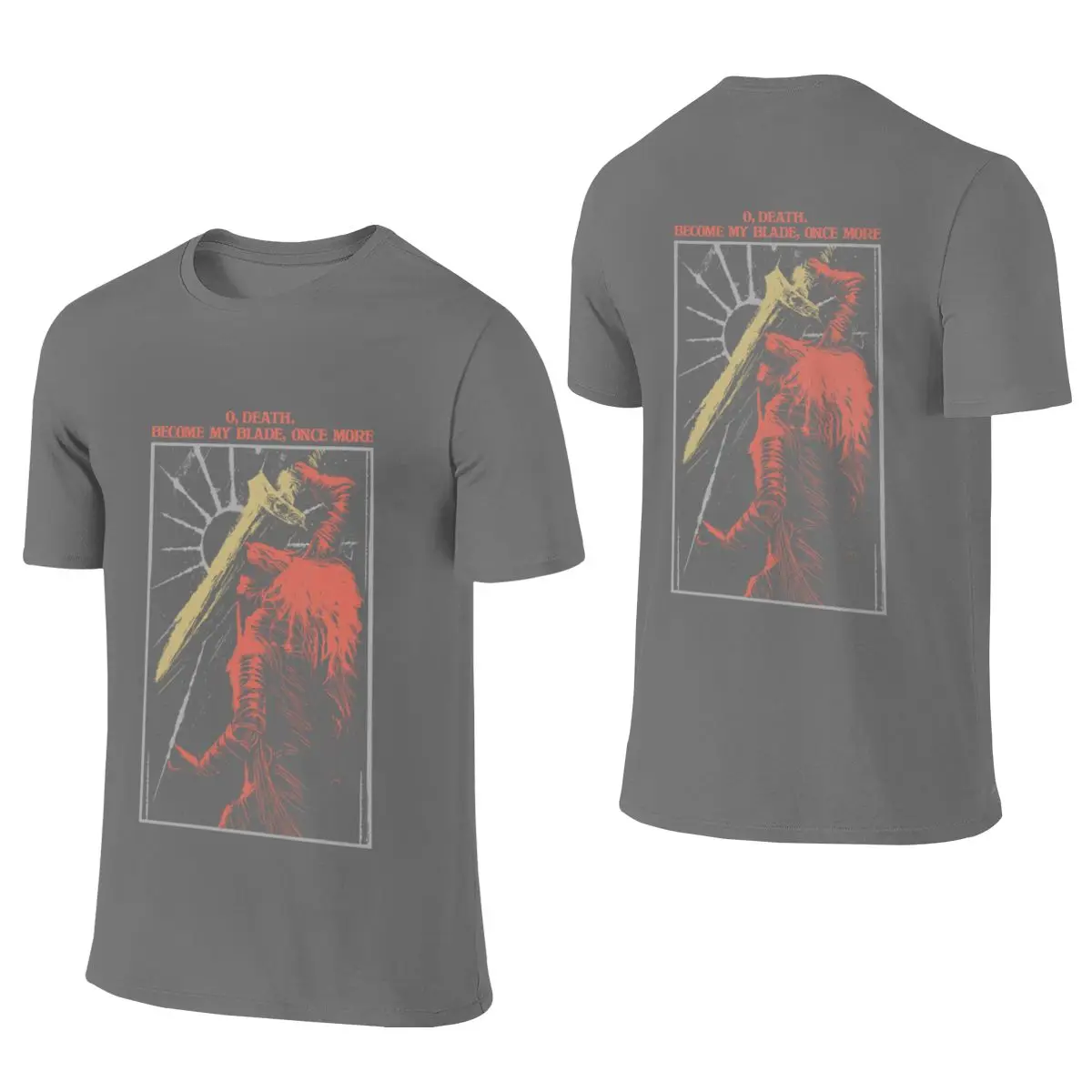 Maliketh The Black Blade Shirt Maliketh Black Blade Versatile Reversible T-shirtMinimalist Style Clean Surface Basic Tee