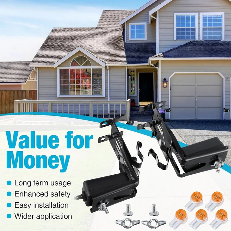 Capteur de sécurité avec support de remplacement rapide, compatible avec les yeux de faisceau de capteur, capteurs de porte de garage, adapté pour Rivière A5034