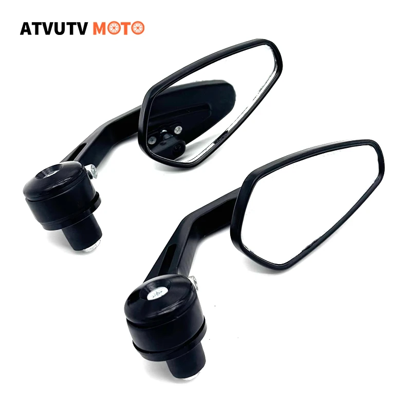 Motorcycle Aluminum Foldable 7/8'' 22mm Bar End Side Rear View Mirror For Honda Cruiser Chopper ATV BMW Ducati Aprilia Victory