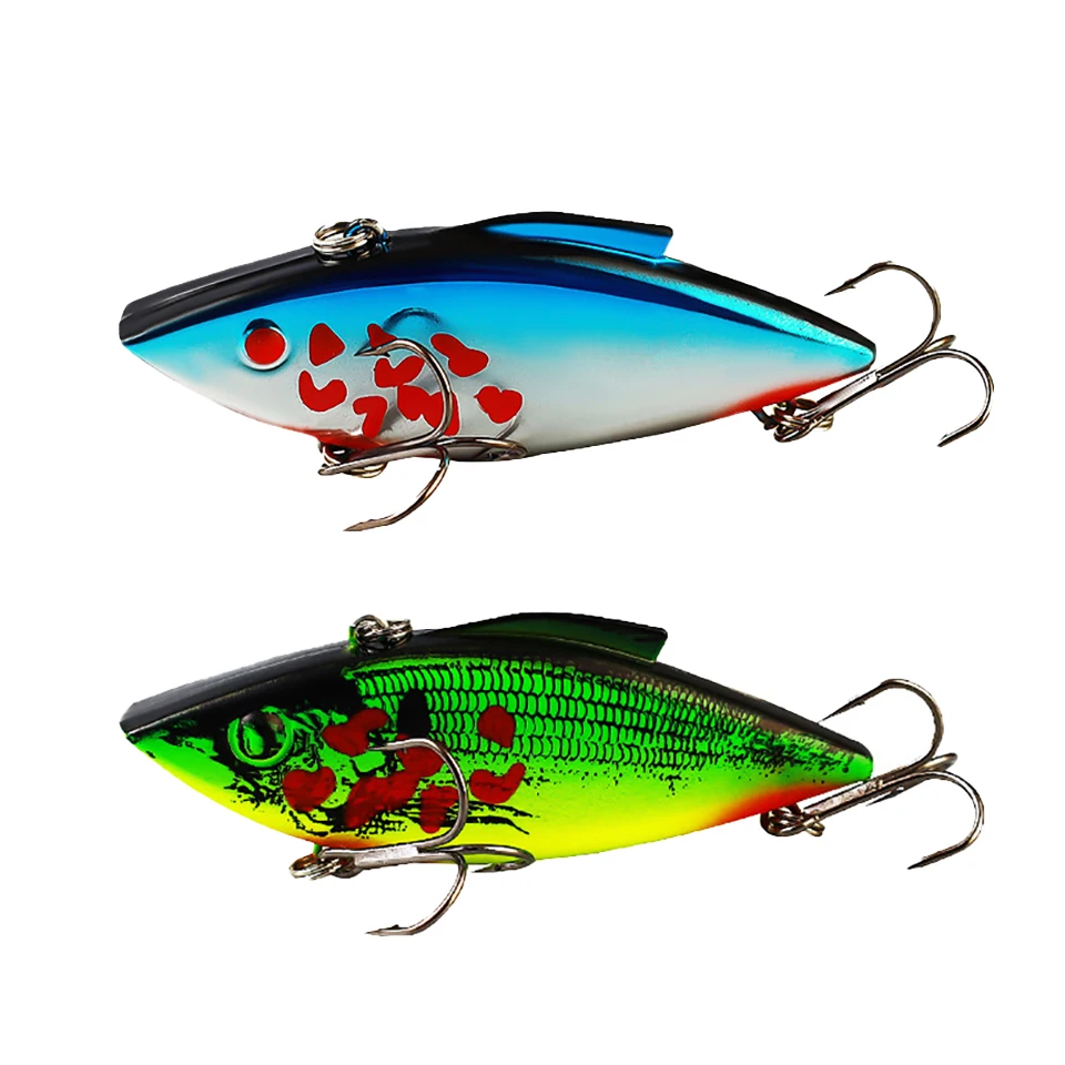 1PCS Crankbait Fishing 11.4g/18.6g Jig Vibration Sinking VIB Lure Pike Fishing Artificial Spoon Rattling Lipless De Pesca Lure