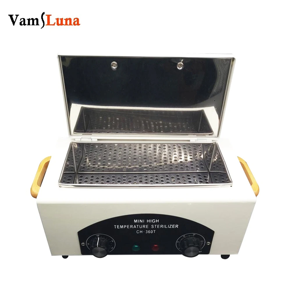 Vamsluna CH-360T High Temperature Manicure Sterilization Nail Sterilizer With Nail Tool Stainless Steel Tank Dry Heat For Tool