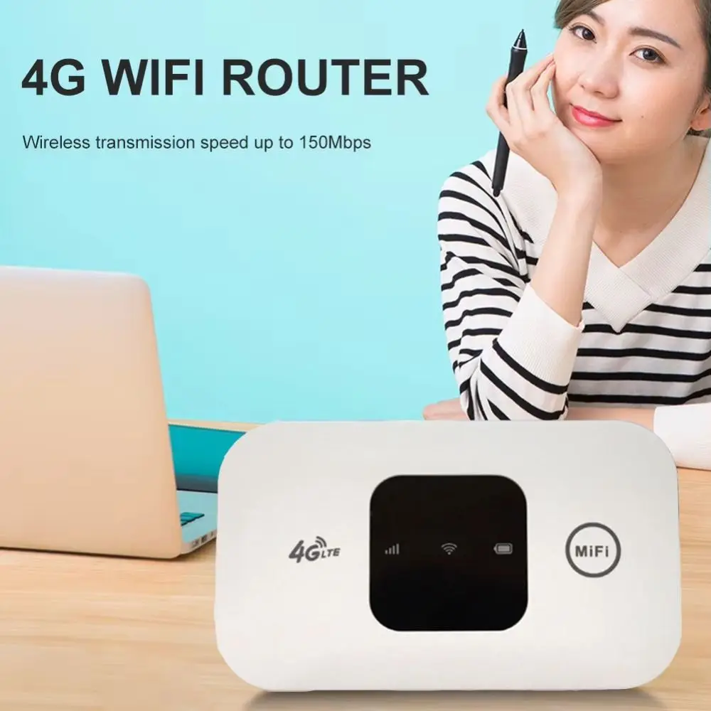 

Портативный маршрутизатор 2100 мАч 4G LTE, слот для SIM-карты, карманный маршрутизатор 150 Мбит/с, беспроводной Wi-Fi для путешествий
