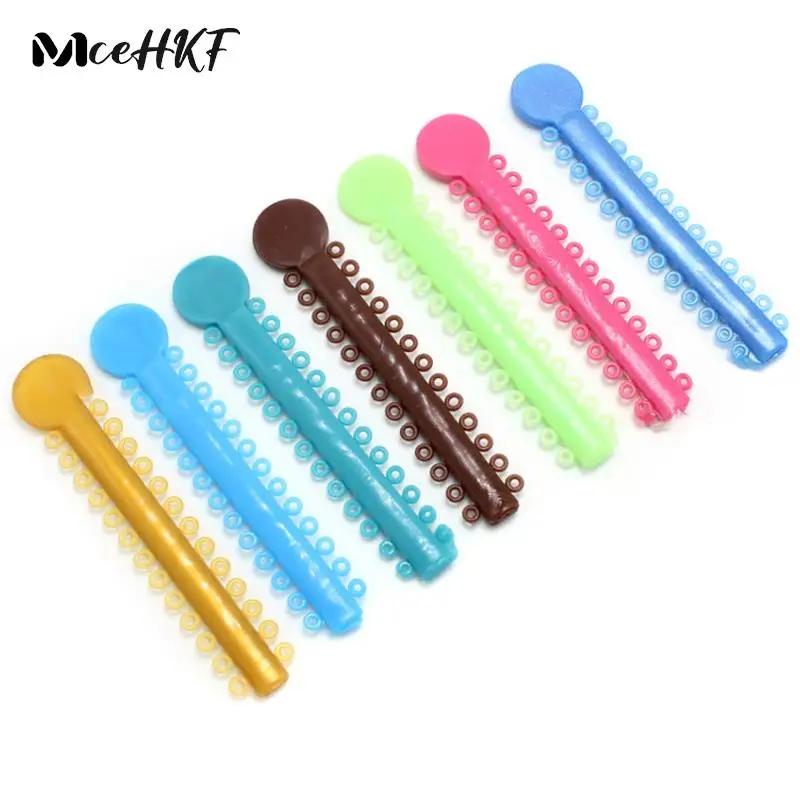 

1Pack/40Sticks Dental Orthodontic Elastic Ligature Ties Bands Colourful To Choose For Brackets Braces