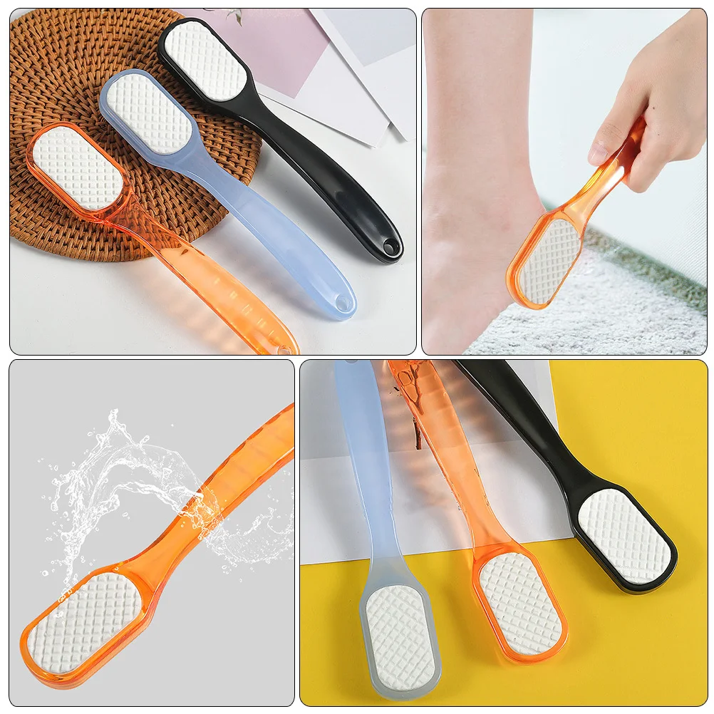 

3Pcs Dual-Sided Foot Callus Remover Ergonomic Pedicure File Tool for Thick Hardened Skin Handheld Foot Care Trimmer Baby-Soft