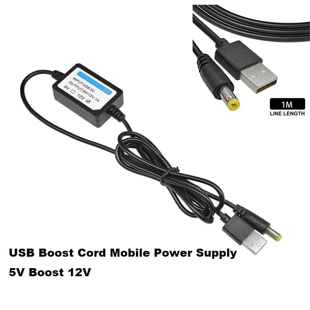 Usb Booster Cable Mobile Power Supply 5V To 12V Cable 1A Power Cable Dkp-01 Can Achieve Convenient Conversion