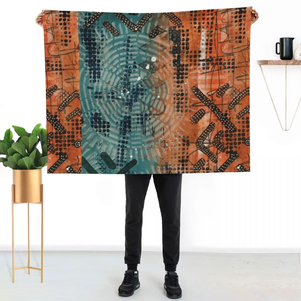 Ancient Language 15 Throw Blanket Versatile Cozy Throw Blanket for All Occasions