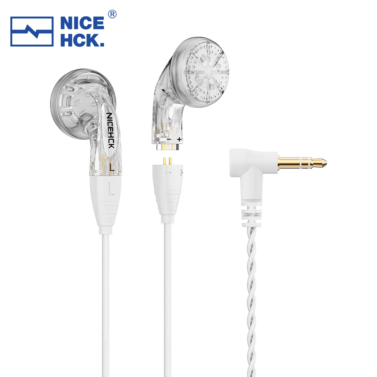 NiceHCK YDX HiFi Wired Earbud 14.8mm Driver dinamico In-ear auricolare Monitor 0.78 2pin cavo staccabile microfono gioco musicale IEM