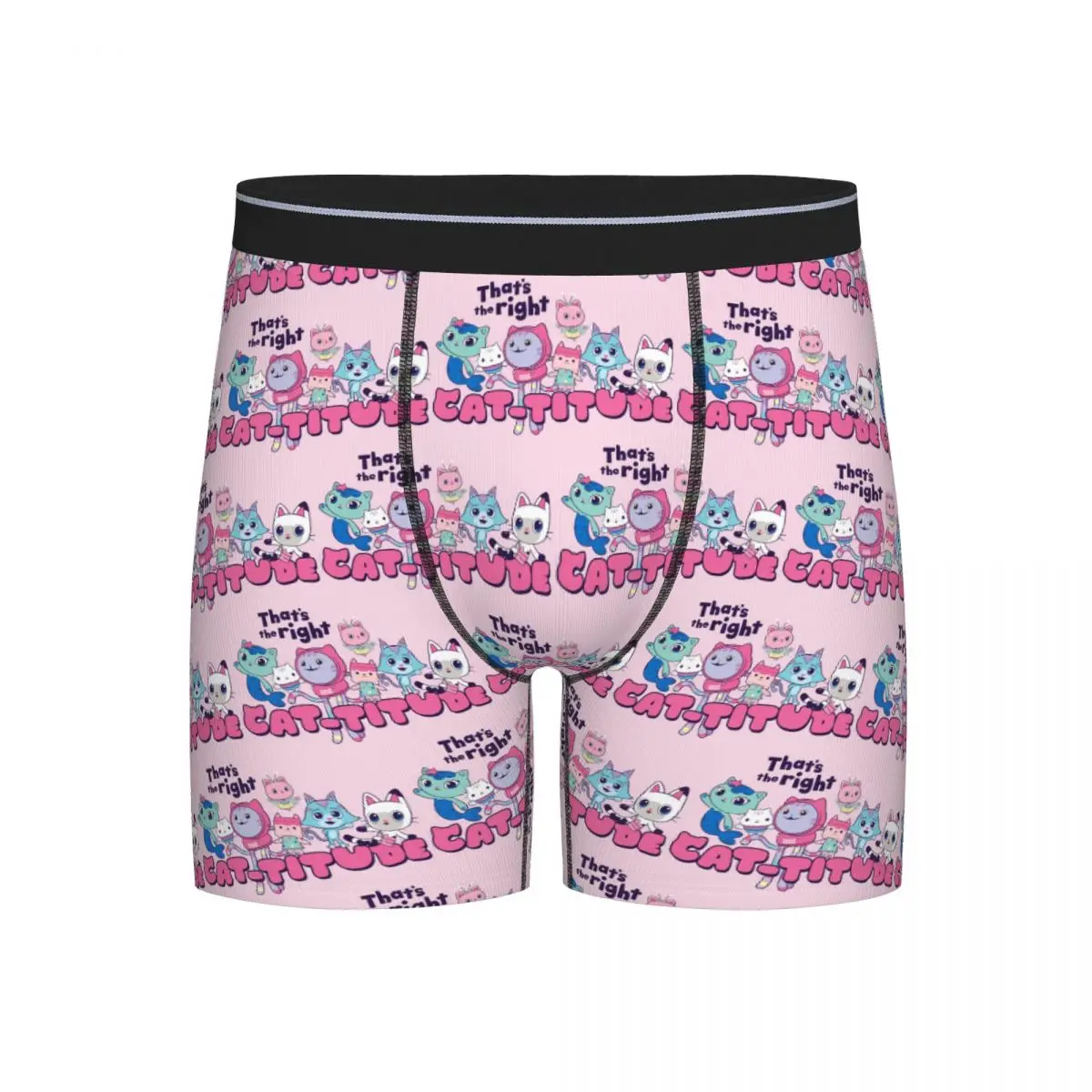 

Long Boxer Underpants Shorts Gabbys Mercat Cats Cartoon Dollhouse Panties Male Ventilate Underwear for Homme Man Boyfriend Gift