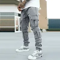 Casual New In Male Trousers Baggy Men's Cargo Pants Regular Fit Street Aesthetic Techwear Long Cheapest Emo Cheap High Quality