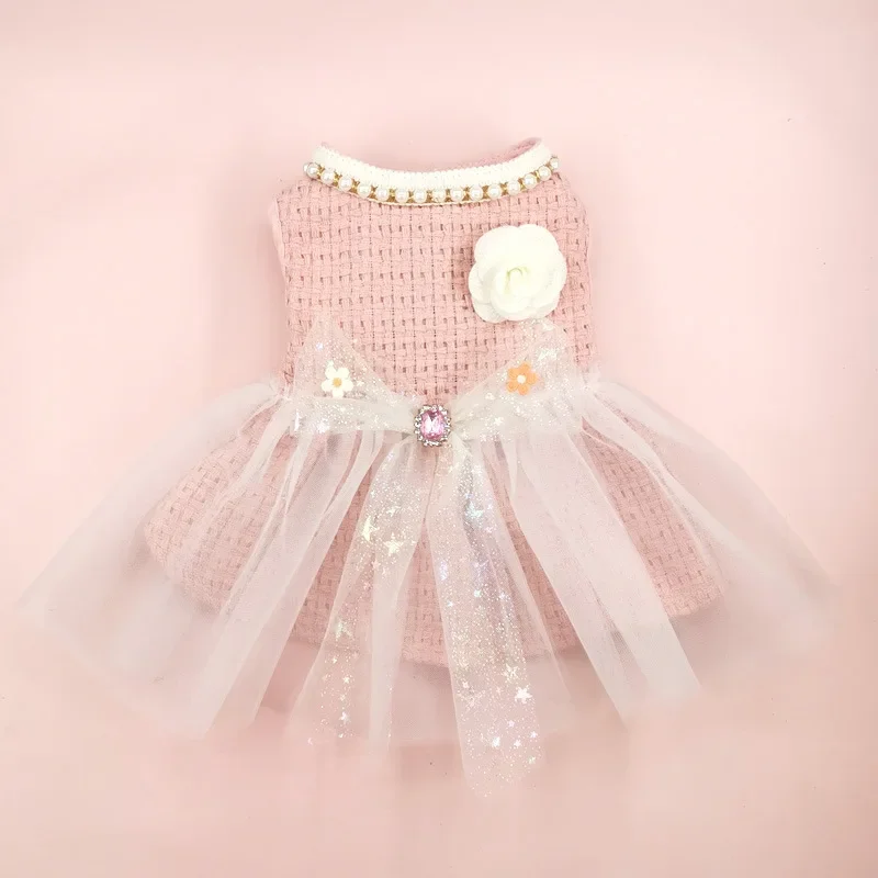 Vestido de invierno para perro, falda tutú, gato, cachorro, Perrito, disfraz para perro pequeño, vestidos Yorkie Pomerania Shih Tzu, caniche maltés, Bichon, ropa