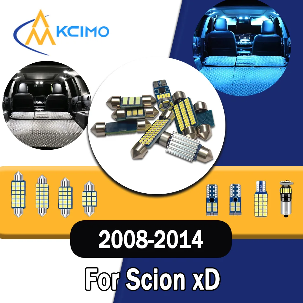 

Long lifespan CANBUS LED Interior Lights-Bright Dome Map Door Reading Kit Energy Saving for Scion xD 2008-2014 High Quality