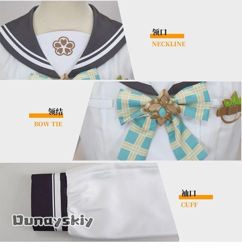 Firefly Cosplay Kostüm JK Matrosenanzug Kleid Spiel Honkai: Star Rail Rollenspielanzüge Halloween Verkleidung für Erwachsene Frauen S-XL
