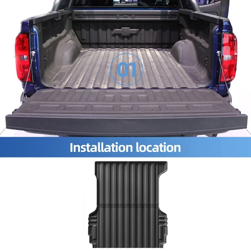 Fußmatten für Chevrolet Chevy Colorado 2015 - 2022, 3D TPE Fußmatten-Set, Allwetter-Autozubehör – Detail 3