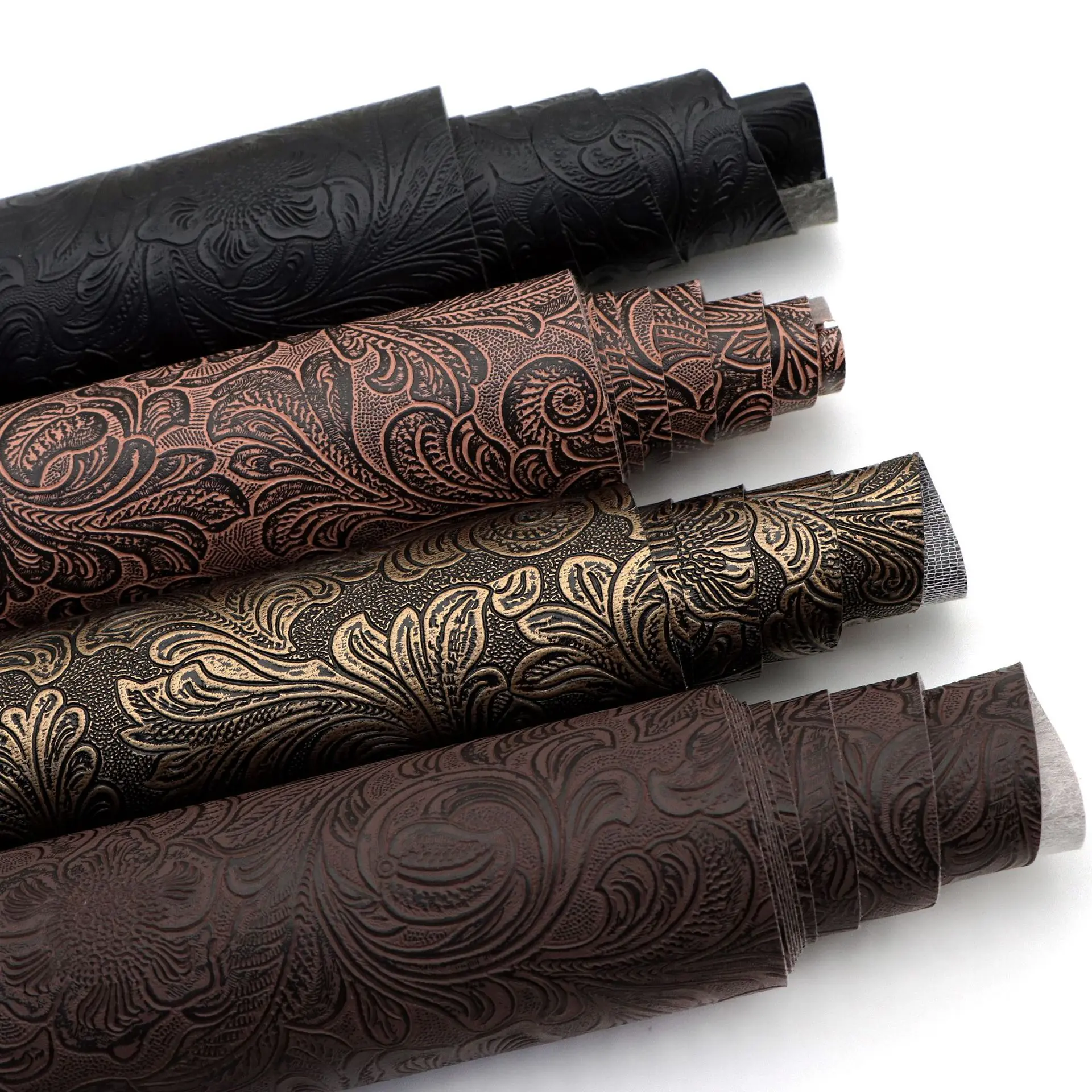 لوح جلد PVC مزخرف هندسيًا مقاس 20 × 33 سم - لوحة من الجلد الصناعي المنقوش للمحافظ والحرف اليدوية #1