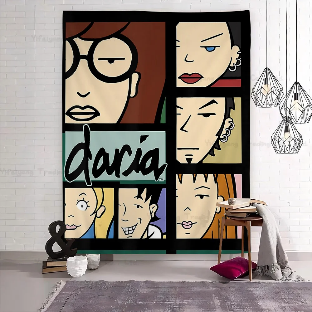 Daria Colorful Tapestry Wall Hanging Hanging Tarot Hippie Wall Rugs Dorm Wall Art Decor