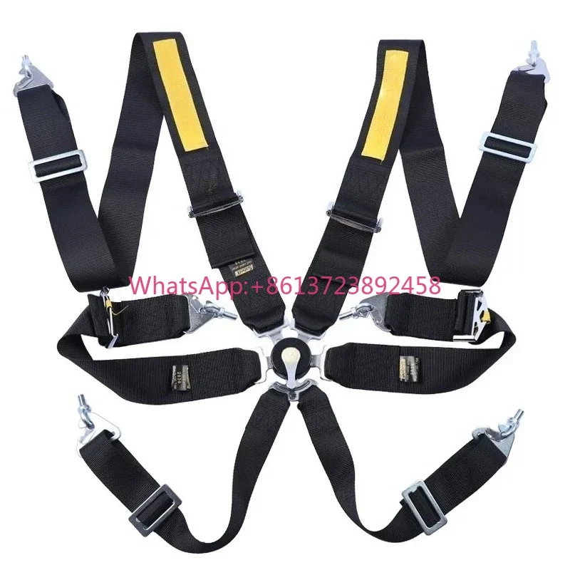 Universal 3 Inch Racing Harness Quick Release 4/5/6 Point Safety Belt Car Modified Racing Simulator Seat Belt