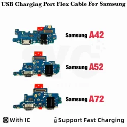 USB 충전 도크 커넥터 포트 보드 플렉스 케이블, IC 포함, 삼성 A72 A725F A52 A525F A52S A528 A42 5G A426B, 신제품