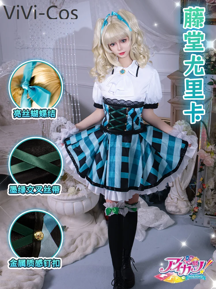 

ViVi-Cos Aikatsu! Series Todo Yurika Women Cosplay Costume Cos Game Anime Party Uniform Hallowen Play Role Clothes Clothing