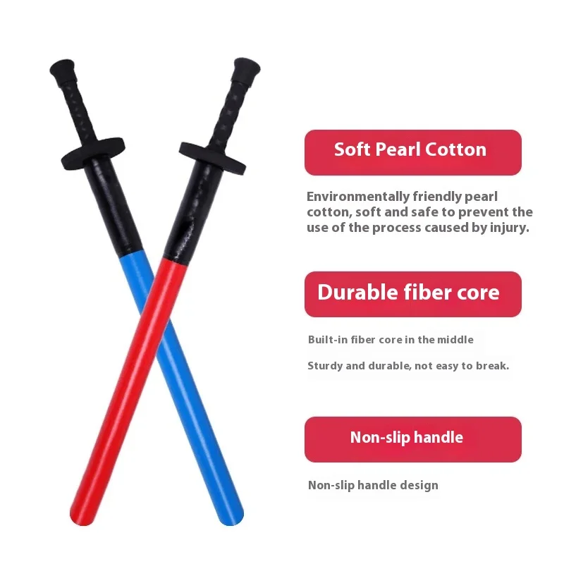 Adult Foam Short Sparring Sword Kung Fu Competition Training Equipment Kendo Protective Gear Safe Contact Practice Accessory