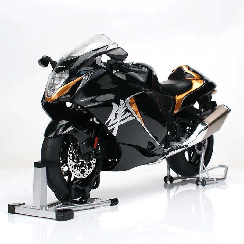 Spray 1:6 SUZUKI HAYABUSA GSX-1300R Alloy Metal Diecast Motorcycle Model High Simulation Ornaments Decoration Birthday Gifts Boy