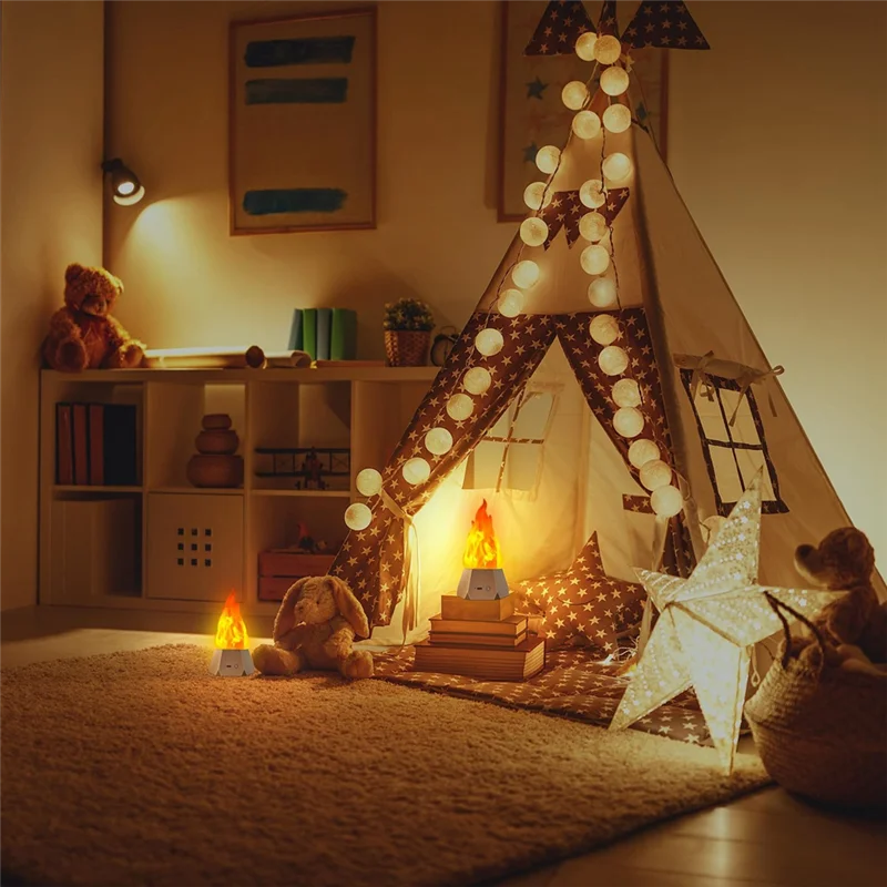 T98C-LED Simulation Flame Lamp LED Flame Lamp Outdoor Camping Garden Landscape Decoration Lamp Dining Table Decoration