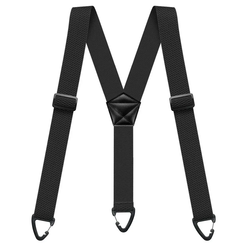 Hidden Suspenders for Men Heavy Duty Work Under Y Back Suspender Clothes 1.5 Inches with 3 Snap Loop