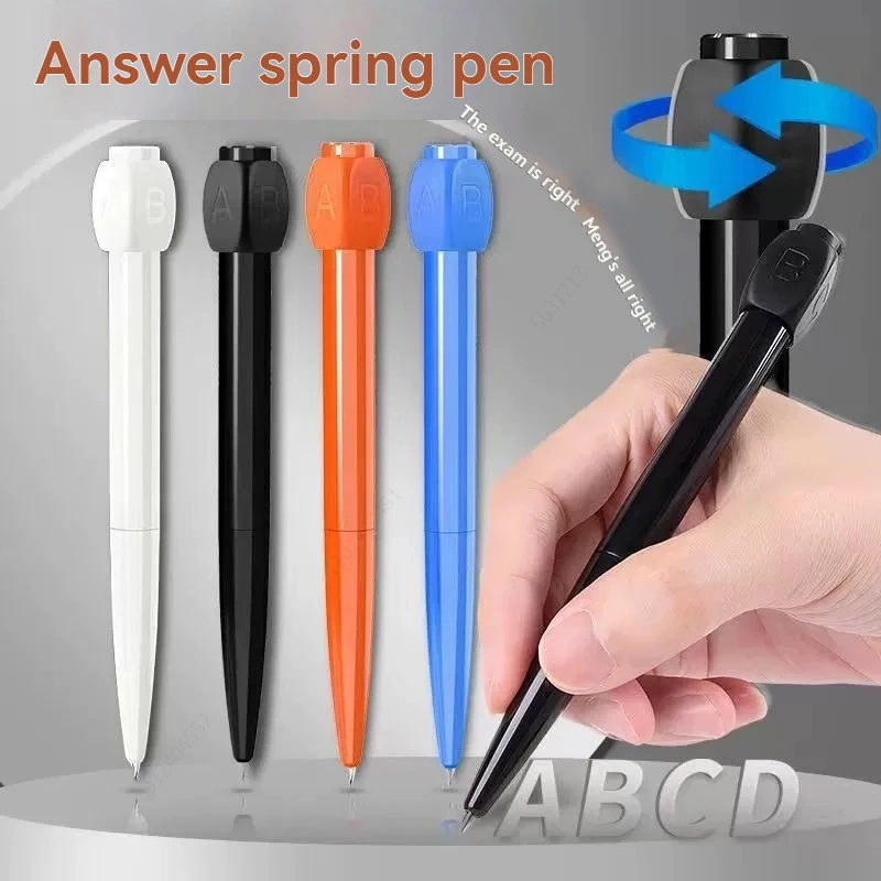 0.5mm Black Ink Technology Rotating Neutral Pen Unzipped Abcd Multiple-choice Questions Difficult Creative Gel Pen