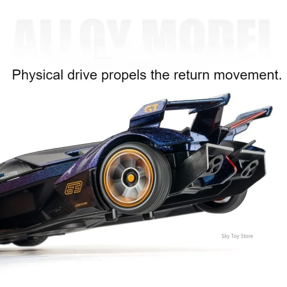 مقياس 1:24 لامبور V12 ريفولتو سبيكة سيارة رياضية دييكاست لعبة نموذج ضوء الصوت التراجع الأبواب المفتوحة المركبات ديكور المنزل الحلي