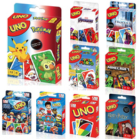 ONE FLIP! new UNO No mercy Mattel UNO Card Game Family Funny Entertainment Board Game Fun Poker Playing Kid Birthday Toy Gift